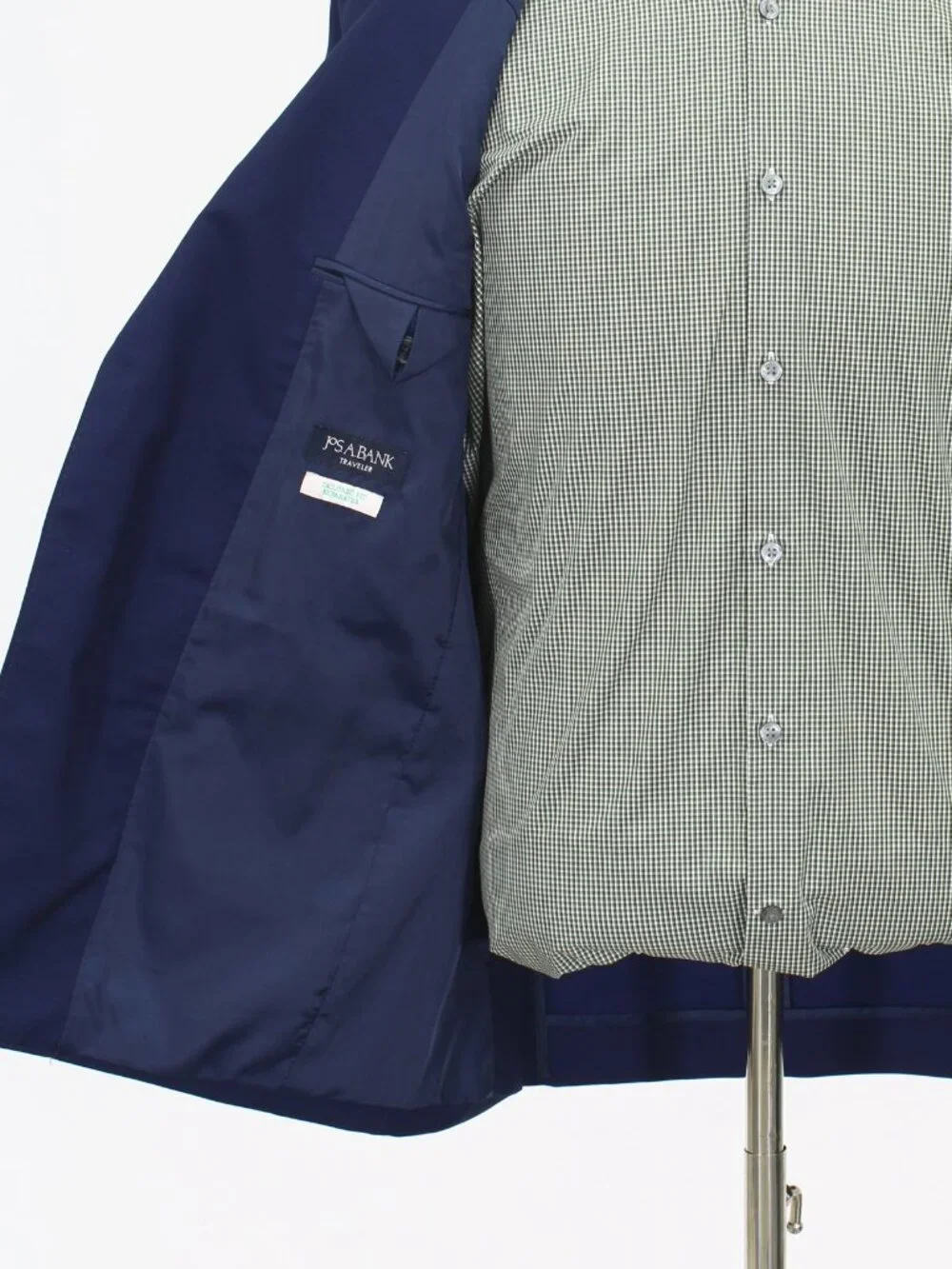 Jos. A. Bank 40R 33x29 Blue Full Suit 2-Button Solid R960